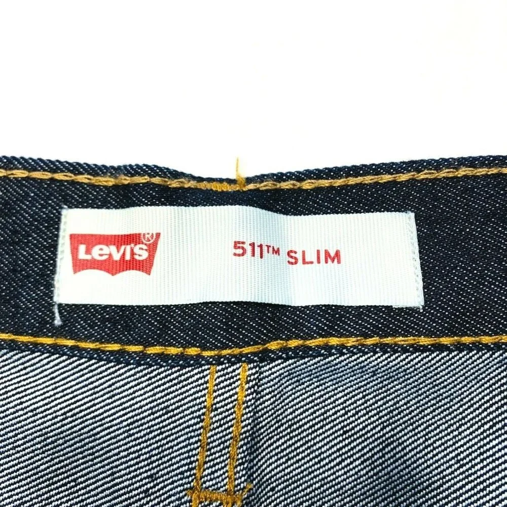 Levi’s 511 Slim Fit Jeans Womens 18 Reg‎ (30x31.5) Mid Rise Dark Wash Denim NWOT